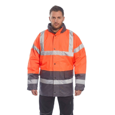 Portwest Traffic HiVis kéttónusú védőkabát-S467 M szürke és narancs láthatósági ruházat