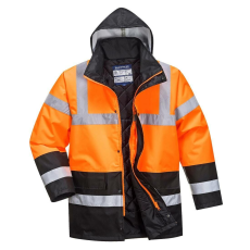 Portwest Traffic HiVis kéttónusú védőkabát-S467 XXL fekete és narancssárga