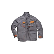 Portwest (TX10) Texo Contrast munkáskabát szürke munkaruha