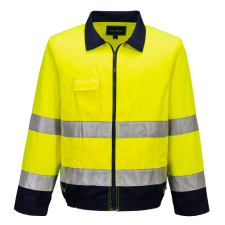 Portwest TX70 Madrid jól láthatósági munkakabát (sárga/navy, XL) láthatósági ruházat