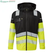 Portwest Ultimate Modular Hi-Vis az 3-in-1 esőkabát - Sárga/Fekete láthatósági ruházat