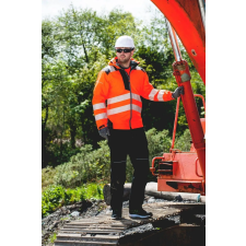 Portwest Vision Hi-Vis télikabát (narancs/fekete, L) (T400OBRL) láthatósági ruházat