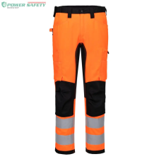 Portwest WX2 ECO Hi-Vis Stretch Trade nadrág - Narancs/Fekete láthatósági ruházat