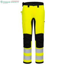 Portwest WX2 ECO Hi-Vis Stretch Trade nadrág - Sárga/Fekete