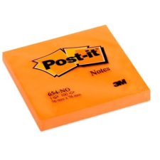 POST-IT 76x76mm 100lap neon narancs jegyzettömb 7100172735 jegyzettömb