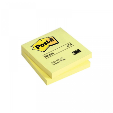 POST-IT Jegyzettömb öntapadó, 76x76mm, 100lap, 3M 654 Post-It, sárga post-it