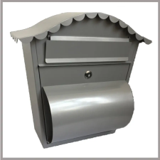  Postaláda 370x360x135mm acél porszórt, újságtartóval HMB3637 postaláda