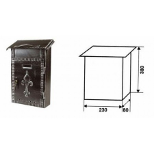  POSTALÁDA IBFM NAGY, ÁLLÓ 23X38X8 CM kerti tárolás