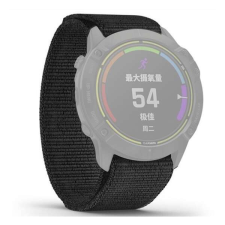 Pótszíj (egyedi méret, 22 mm, nylon, tépőzáras, légáteresztő) FEKETE okosóra kellék