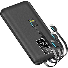 Power bank 4 féle beépített kábellel – 20000 mAh power bank