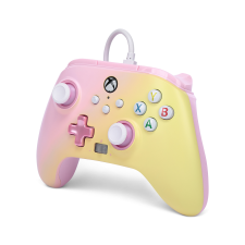 PowerA Enhanced Vezetékes controller (PC/Xbox Series X|S/Xbox One) - Rózsaszín/Sárga videójáték kiegészítő