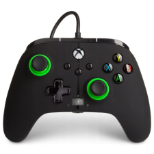 PowerA EnWired Xbox vezetékes kontroller fekete-zöld (1518818-01) videójáték kiegészítő