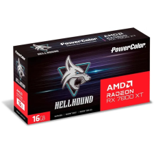 Powercolor hellhound rx 7800 xt 16gb gddr6 videokártya (rx7800xt 16g-l/oc) videókártya