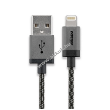 Powery Cabstone USB kábel - Apple Lightning csatlakozóval iPhone, iPad, iPod MFI kábel és adapter