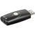 Powery Goobay USB 2.0 hangkártya  Audio/Headset adapter  mikrofon némító kapcsolóval