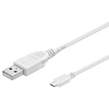 Powery Goobay USB kábel micro USB csatlakozóval 60cm (dupla árnyékolású) mobiltelefon kellék