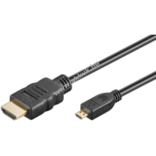 Powery HDMI kábel Goobay (HDMI A -> HDMI micro D) 1m mobiltelefon kellék