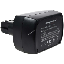 Powery Helyettesítő akku Metabo fúrócsavarozó BSZ12 Impuls 1500mAh barkácsgép akkumulátor