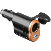 Powery USB autós töltő 2in1 -1db autós (max 5A), 1db USB (max 1A) kimenet - A készlet erejéig!