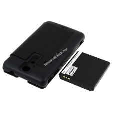 Powery Utángyártott akku Sony-Ericsson Xperia LT29  3400mAh + Flip Cover fekete mobiltelefon akkumulátor