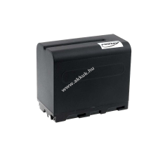 Powery Utángyártott akku Sony videokamera DCR-VX2001 8000mAh fekete sony videókamera akkumulátor