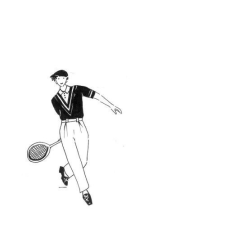 PPD Atelier Tennis papírszalvéta 33x33cm, 20db-os papírárú, csomagoló és tárolóeszköz