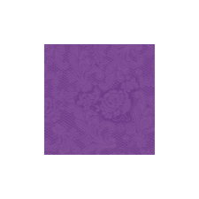 PPD .C007252 Lace Embossed purple dombornyomott papírszalvéta 33x33cm,15db-os asztalterítő és szalvéta