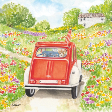  PPD.C133002973 Bon Voyage! papírszalvéta 33x33cm, 20db-os konyhai eszköz