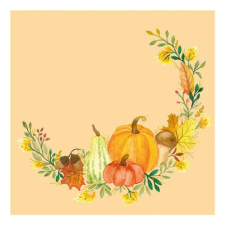 PPD .C333002924 Pumpkin Flair papírszalvéta 33x33cm, 20db-os papírárú, csomagoló és tárolóeszköz