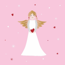  PPD.C333003157 Ela with Love papírszalvéta 33x33cm, 20db-os papírárú, csomagoló és tárolóeszköz