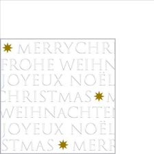 PPD Christmas embossed pearl dombornyomott papírszalvéta 25x25cm, 20db-os papírárú, csomagoló és tárolóeszköz