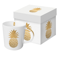 PPD Porcelánbögre 0,35l dobozban,Golden Pineapple bögrék, csészék