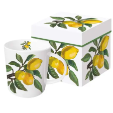 PPD Porcelánbögre 0,35L dobozban, Lemon Musée white bögrék, csészék