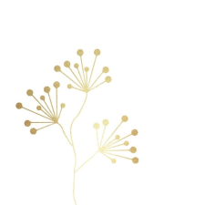 PPD Pure Gold Berries papírszalvéta 33x33cm, 20db-os konyhai eszköz