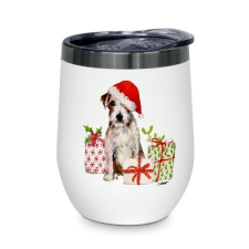 PPD Rozsdamentes acél hőtartó pohár 0,35l, Christmas Pup bögrék, csészék