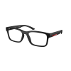 Prada Linea Rossa PS01RV DG01O1 Black Rubber Demo Lens szemüveg