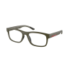 Prada Linea Rossa PS04QV 15X1O1 Military Green Demo Lens szemüveg