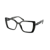 Prada PR 03ZV 19D1O1 Black/Yellow Marble Demo Lens szemüveg