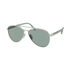 Prada PR A58S 1BC10G Silver Petrol Green napszemüveg