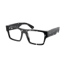 Prada PRA08V 15O1O1 Havana Black Transparent Demo Lens szemüveg
