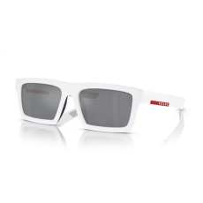 Prada Sport PS02ZSU 17S40A MATTE WHITE/BLACK RUBBER LIGHT BLUE MIRROR SILVER napszemüveg