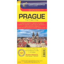 Prága várostérkép (1:17 000) /Külföldi várostérkép utazás