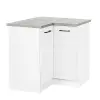  Praktik 90 alsó sarok szekrény 2 ajtós, fehér-fehér