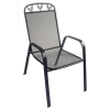 Praktiker Outdoor KAROSSZÉK FÉM, 74X56X100CM, SÖTÉTSZÜRKE, EGYMÁSBA RAKHATÓ
