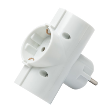 PRC 230V 16A Földelt T elosztó hosszabbító, elosztó