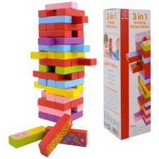 PRC 3 játék 1-ben - Jenga, dominó, memória B társasjáték