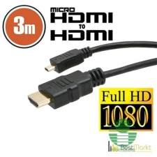 PRC Delight HDMI-HDMI micro kábel 3m OEM /20425/ (20425) kábel és adapter