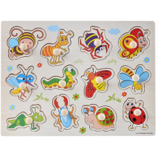 PRC Fogós puzzle, kirakó, berakó 30x23 cm - Bogarak és rovarok Nr1 puzzle, kirakós