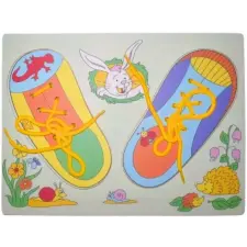 PRC Fűzős cipő-puzzle B puzzle, kirakós