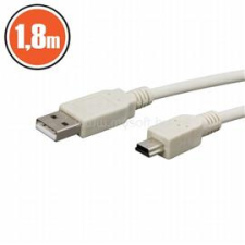 PRC USB 2.0 A - mini USB 2.0 B 1.8m kábel (PRC_20133) kábel és adapter
